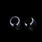 Anzo 1996-1998 Honda Civic Projector Headlights w/ Halo Black