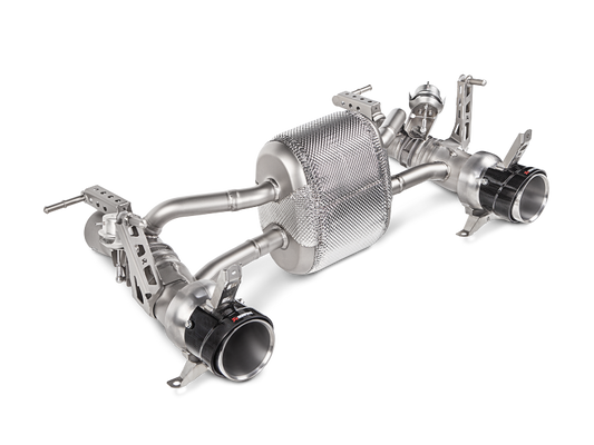 Akrapovic 16-17 Ferrari 488 GTB/488 Spyder Slip-On Line (Titanium) w/ Carbon Tips MTP-FE488H