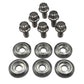 BLOX Racing New Fender Washers Kit M6 12pt - 6pc Large Diameter Silver BXAC-00311-SI