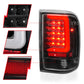 ANZO 1993-1997 Ford  Ranger LED Tail Lights w/ Light Bar Black Housing Clear Lens 311359