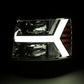 AlphaRex 07-13 Chevy 1500 LUXX LED Proj Headlights Plank Design Chrome w/ Activ Light/Seq Signal/DRL 880222 *Discontinued