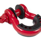 Body Armor 4x4 3/4in Red D-Ring with Black Isolators Single 3204