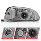 Anzo 1999-2000 Honda Civic Crystal Headlights Black
