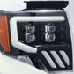 AlphaRex 09-14 Ford F-150 NOVA LED Proj Headlights Plank Style Gloss Black w/Activ Light/Seq Signal 880190 *Discontinued