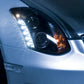 Spyder Infiniti G35 03-07 2DR Projector Halogen - LED Halo DRL Blk High H4 PRO-YD-IG35032D-DRL-BK 5011060