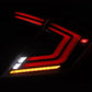 AlphaRex 16-21 Honda Civic Hatchback / Type-R FK8 Nova-Series LED Tail Lights (Pair) - Black 676020 *Discontinued