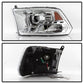 SPYDER xTune Dodge Ram 2009-2014 Halo LED Projector Headlights - Chrome PRO-JH-DR09-CFB-C 9036743