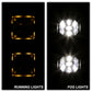 Spyder Dodge Ram 2013-2018 1500 Only Full LED Fog Lights W/Bracket and Universial Switch- Clear 9045424