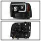 Spyder 05-07 Ford F250/350/450 Super Duty Projector LED Black PRO-YD-FS05V2PL-BK 5087911