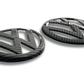 VW Golf 7 - Base, GTI, R - Carbon Fiber Look Emblem Set (2012-2017)