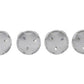 Ford Racing Ford Car Black & Chrome Wheel Center Cap Kit - Satin M-1096K-BCS