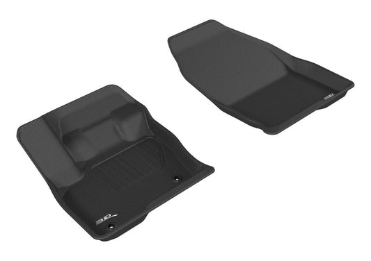 3D MAXpider 2015-2020 Ford Edge Kagu 1st Row Floormat - Black L1FR09311509