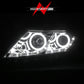 Anzo 2011-2013 Kia Optima Projector Headlights w/ Halo Chrome (CCFL)