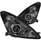 Anzo 2000-2005 Toyota Celica Projector Headlights w/ Halo Black
