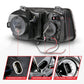 Anzo 2005-2010 Chrysler 300C Projector Headlights w/ Halo Black (CCFL) G2