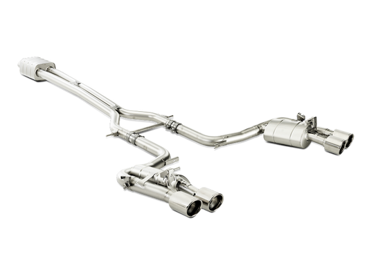 Akrapovic 14-15 Porsche Panamera Turbo (970) Evolution Line Cat Back (Titanium) w/ Titanium Tips S-PO970E2