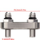 Transmission Cooler Line Adapter Plate with Gasket and 6AN Fittings Compatible with 6L80E 6L90E 8L90E Oil Seal Line Connector for Braided Hose Set