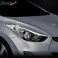 2011-2016 Hyundai Elantra 4Dr Headlight Bezels Cover Trim Chrome ABS