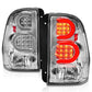 ANZO 2002-2009 Chevrolet Trailblazer LED Tail Lights w/ Light Bar Chrome Housing Clear Lens 311373