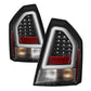 Spyder Chrysler 300C 08-10 V2 Light Bar LED Tail Lights - Black ALT-YD-C308V2-LED-BK 5083388
