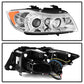 Spyder BMW E90 3-Series 06-08 Projector LED Halo Amber Reflctr Rplc Bulb Chrm PRO-YD-BMWE9005-AM-C 5009012