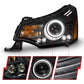 Anzo 2008-2011 Ford Focus Projector Headlights Black