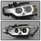 Spyder 12-14 BMW F30 3 Series 4DR Projector Headlights - LED DRL - Chrome (PRO-YD-BMWF3012-DRL-C) 5084354