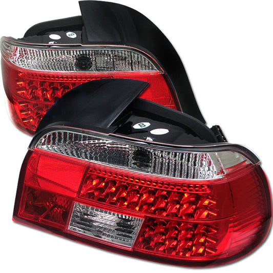 Spyder BMW E39 5-Series 97-00 LED Tail Lights Red Clear ALT-YD-BE3997-LED-RC 5000675