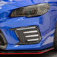 OLM Clear Tri-Bar Fog Light Bezel - 2018-2021 Subaru STI / 2018 WRX