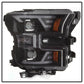 SPYDER xTune 15-17 Ford F-150 DRL LED Light Bar Projector Headlights - Black (PRO-JH-FF15015-LB-BK) 9042935