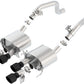 Borla 14-18 C7 Corvette Stingray Axle-Back ATAK Exhaust 2.75in To Muffler Dual 2.75in Out 4.25in Tip 11856CB