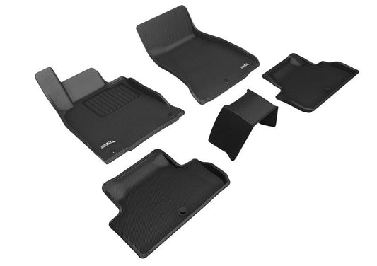 3D MAXpider 2019-2023 Genesis G70 RWD Kagu 1st & 2nd Row Floormat - Black L1GS00501509