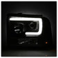Spyder Ford F250/350/450 05-07 Projector Headlights - Light Bar DRL LED - Black PRO-YD-FS05V2-LB-BK 5084507