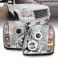 Anzo 2007-2014 Gmc Yukon Projector Headlights w/ Halo Chrome (CCFL)