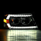 AlphaRex 04-08 Ford F150 PRO-Series Projector Headlights Black w/ Sequential Signal and DRL 880135 *Discontinued