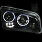 Anzo 2006-2010 Dodge Charger Projector Headlights w/ Halo Black