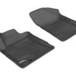 3D MAXpider 2009-2014 Nissan Maxima Kagu 1st Row Floormat - Black L1NS03011509