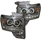 Anzo 2009-2014 Ford F-150 Projector Headlights w/ Halo Black (CCFL) G2