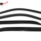 2007-2014 Chevrolet Tahoe Dark Smoke ABS Window Visors Tape On 4PCS