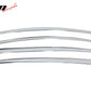 2014-2016 Kia Cadenza Chrome ABS Window Visors Tape On Deflectors 4PCS