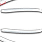 2009-2013 Kia Forte All Models Chrome ABS Window Visors Tape On 4PCS