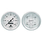 AutoMeter Gauge Kit 2 Pc. Quad & Speedometer 5in. Old Tyme White 1603