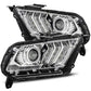 AlphaRex 10-12 Ford Mustang LUXX LED Proj Headlights Plank Style Chrome w/Activ Light/Seq Signal 880117 *Discontinued