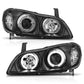 Anzo 2000-2004 Infiniti I30 Projector Headlights w/ Halo Black