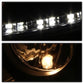 Spyder Volkswagen GTI 06-09/Jetta 06-09 Halogen Model Only - DRL Black PRO-YD-VG06-DRL-BK 5017505