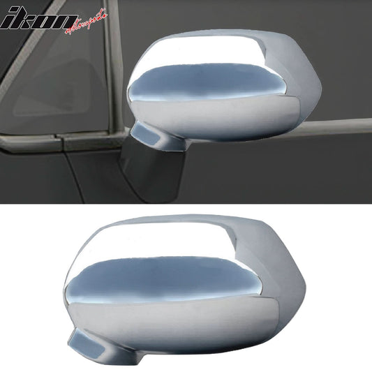 2007-2008 Honda Fit Rear Side View Mirror Covers  Overlay Chrome ABS