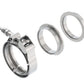 Borla Universal 2.25in Stainless Steel 3pc V-Band Clamp w/ Male and Female Flanges 18007