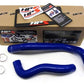 HPS Blue Reinforced Silicone Radiator Hose Kit Coolant Ford 99-01 F550 Superduty w/ 7.3L Diesel Single Alternator