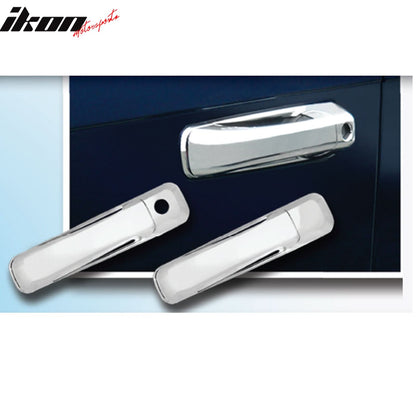 2006-2011 Jeep Commander 4PCS Chrome Door Handle Cover W/1-Keyhole ABS