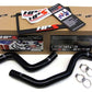 HPS Black Reinforced Silicone Radiator Hose Kit Coolant Mitsubishi Lancer EVO 7 8